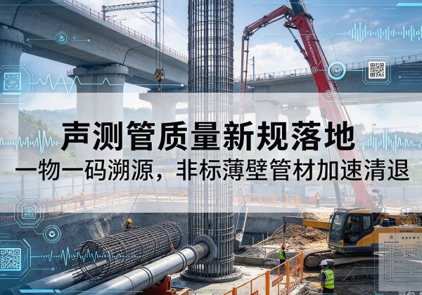 海兴声测管质量新规落地，一物一码溯源，非标薄壁管材加速清退