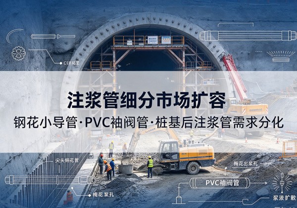 海兴注浆管细分市场扩容，隧道钢花小导管、PVC 袖阀管、桩基后注浆管需求分化